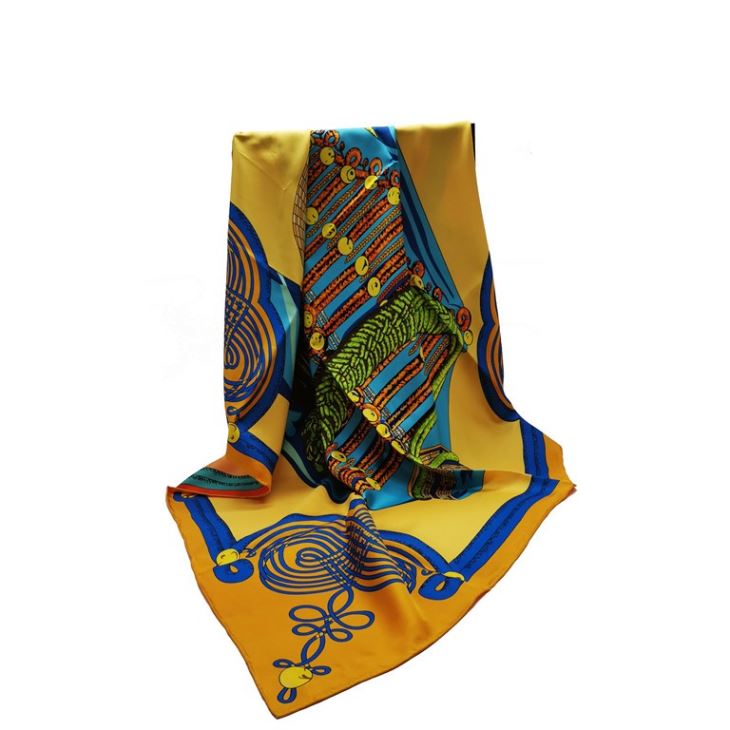 Manufacturer Double Side Long Silk Scarf